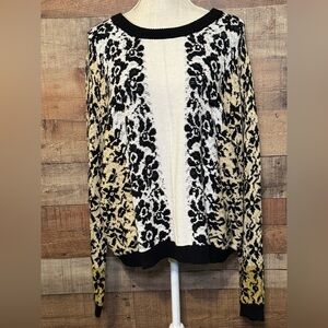 Saltwater Luxe Women’s size Large Floral Ombré Cooper Sweater